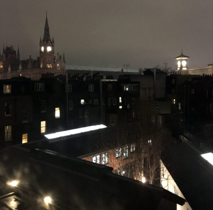 Grays Inn, Camden , night sky, photo by A Howse