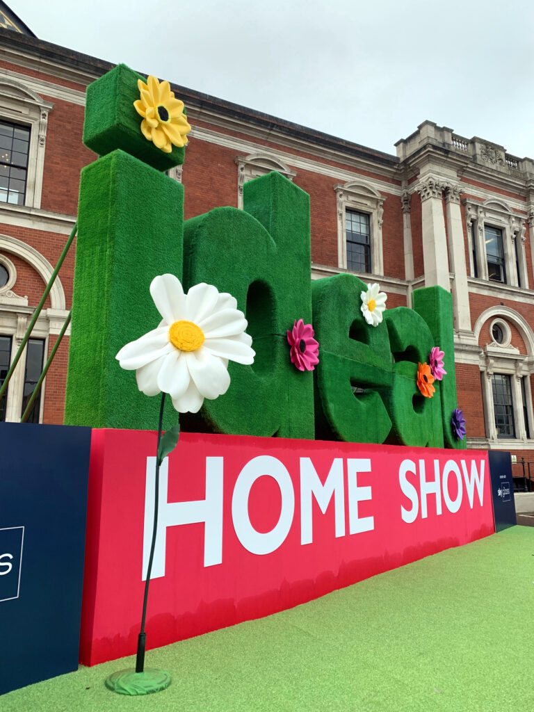 Ideal Home Show Olympia 2023 entrance display