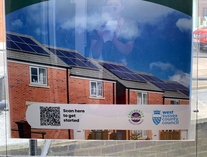 Solar Together poster Chichester District Council June 2023 (discontinued scheme)